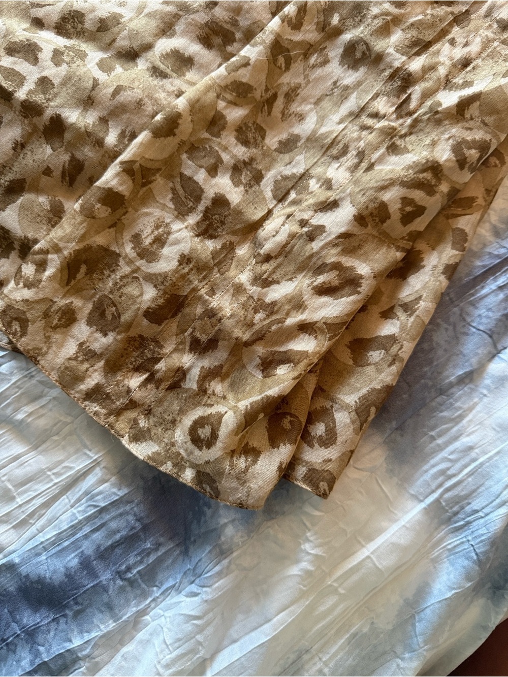 Brown Leopard-Print Lined Scarf - Picture 10 of 10